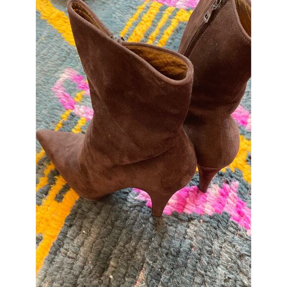 Prada Rich Brown Suede High Platform Boots Fall Essential Y2K ~ Sz 40 10 - Picture 3 of 7